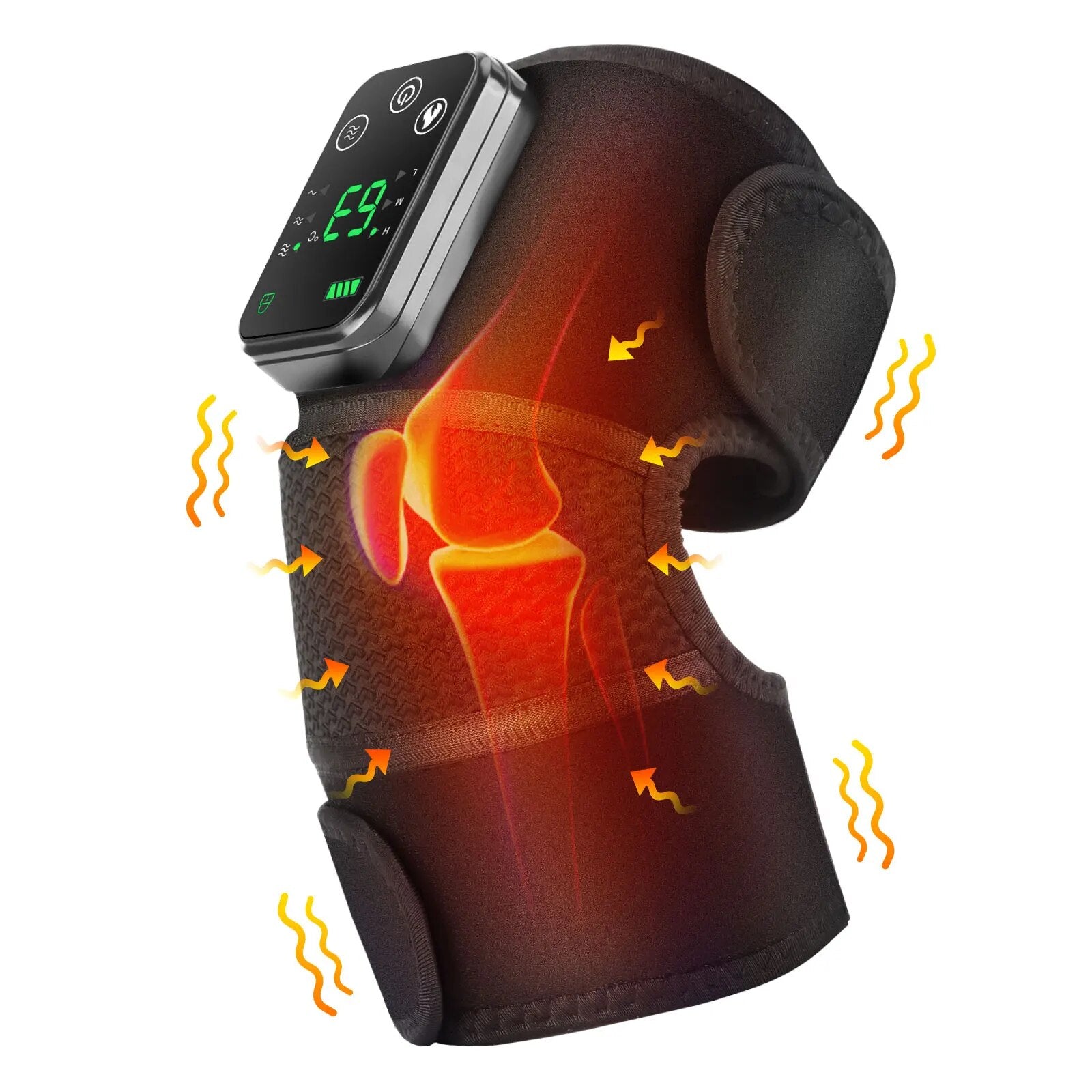 1PCS Massaging Heated Knee Massager, Electric Heating Pad